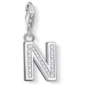 0236-051-14-Thomas Sabo CZ Letter N Charm-Bella-Luna