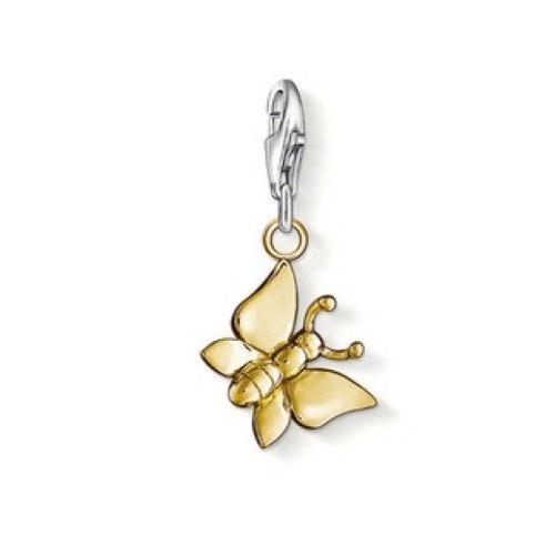 0914-413-12-Gold Plated Butterfly charm-Bella-Luna