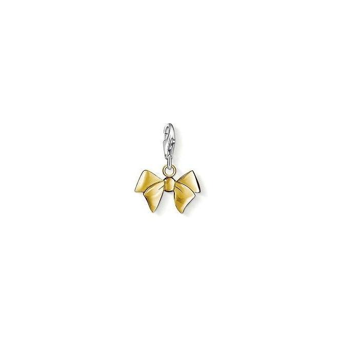 0964-413-12-Yellow Gold Bow Charm-Bella-Luna