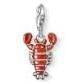 1043-007-10-Silver Red Enamel Lobster Charm-Bella-Luna