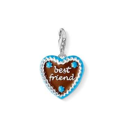 1099-007-2-Silver Gingerbread Best Friend Charm-Bella-Luna