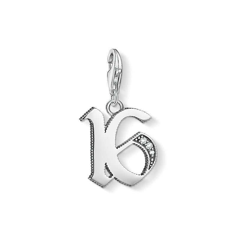 16 Vintage Lucky Number Charm
