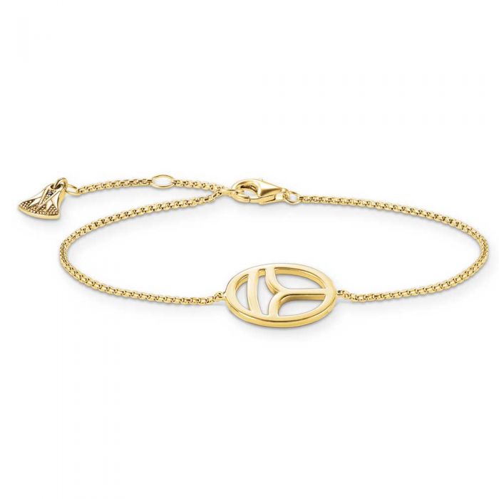 A1527-414-11-L19,5v-Gold Plated Scarab Symbol Bracelet-Bella-Luna