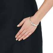 B6106-Najo Naj 'O' Tapered 14Mm Oval Bangle Teardrop Clasp-Bella-Luna