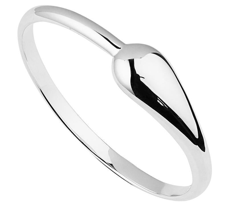 B6106-Najo Naj 'O' Tapered 14Mm Oval Bangle Teardrop Clasp-Bella-Luna