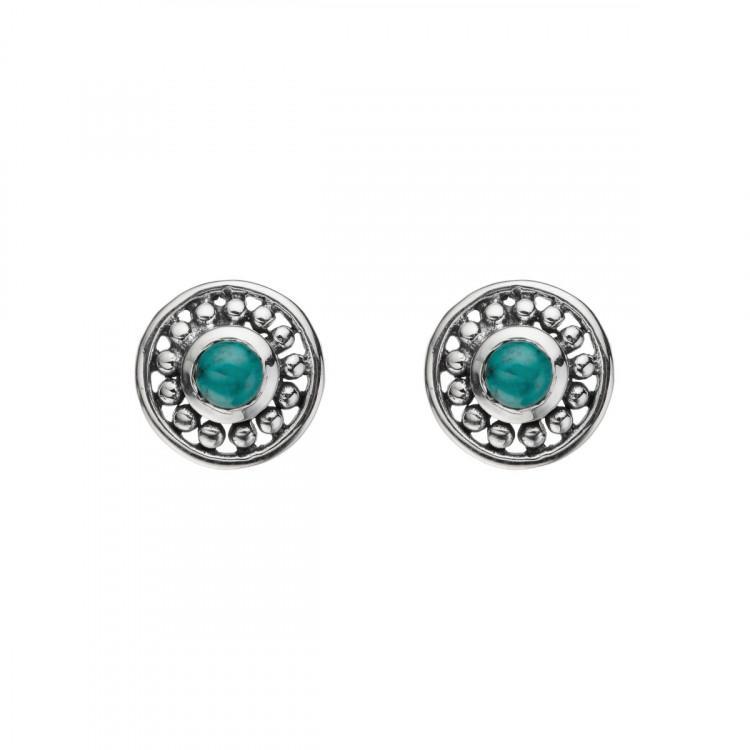 E3449-Najo Morning Sunrise Turquoise Studs-Bella-Luna