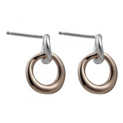 E5169-Najo Tranquila Double Circle Drop Earrings-Bella-Luna