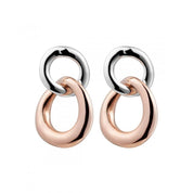 E5169-Najo Tranquila Double Circle Drop Earrings-Bella-Luna