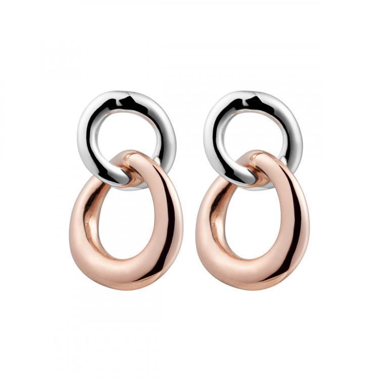 E5169-Najo Tranquila Double Circle Drop Earrings-Bella-Luna
