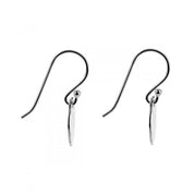 E5660-Najo Rabble 12Mm Beaten Disc Hook Earrings-Bella-Luna