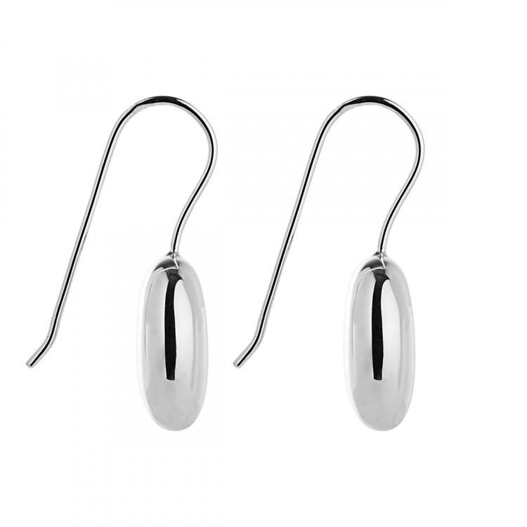 E5789-Najo Pebble 12Mm Oval Hook Earrings-Bella-Luna