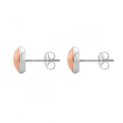 E5905-Najo Rosy Glimmer Disc Stud Earrings-Bella-Luna