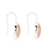 E5917-Najo Grand Silver Glow 16Mm Beaten Disc Hook Earrings-Bella-Luna