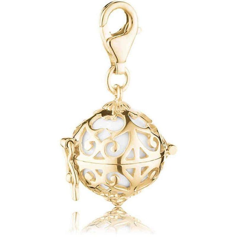 ERC-01-G-Engelsrufer Yellow Gold White Sound Ball Charm-Bella-Luna