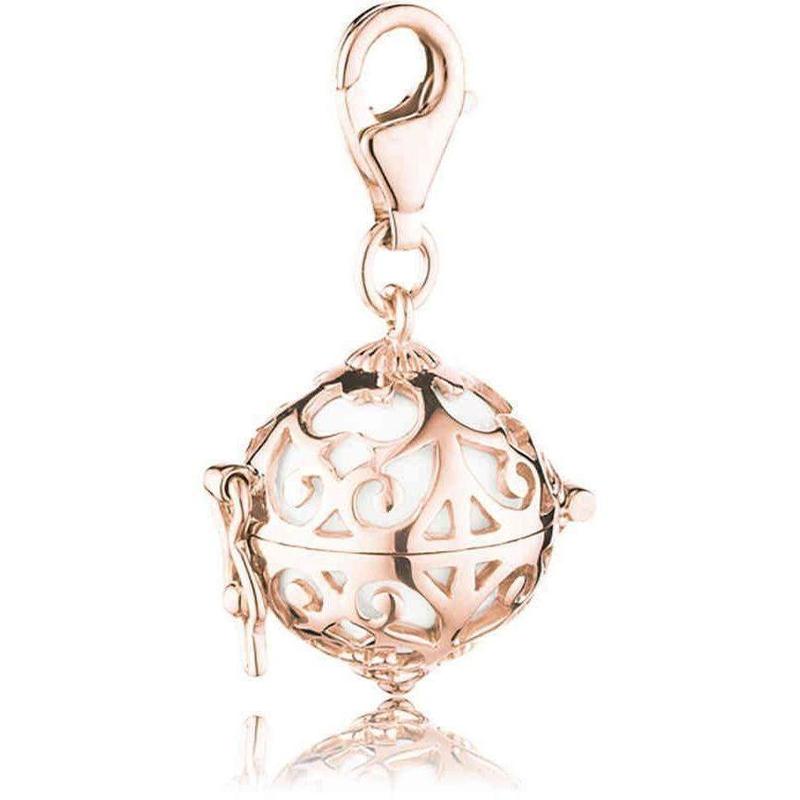 ERC-01-R-Engelsrufer Rose Gold White Sound Ball Charm-Bella-Luna