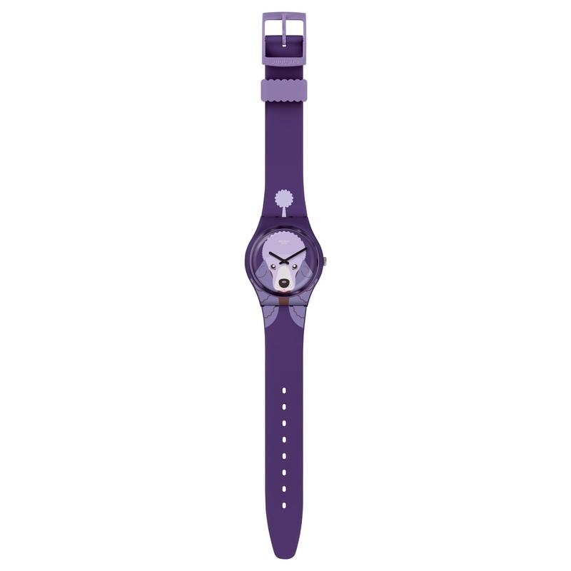 GV133-Swatch PURPLE POODLE Watch GV133-Bella-Luna