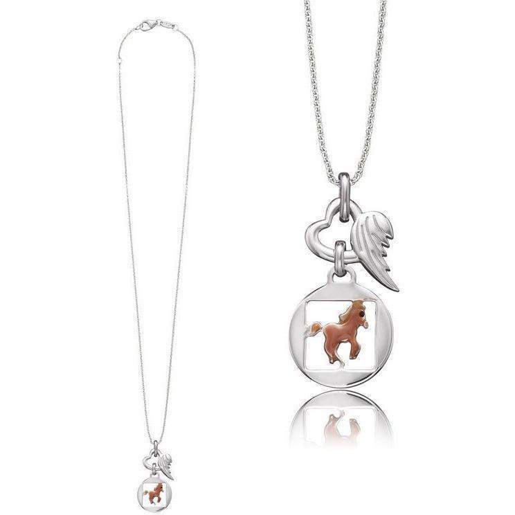 HEN-05STRENGTH-Herzengel Necklace Horse Symbol (Strength)-Bella-Luna