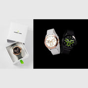 Harry Lime Silver bezel Smart Watch Watch with Black Silicone strap HA07-2001