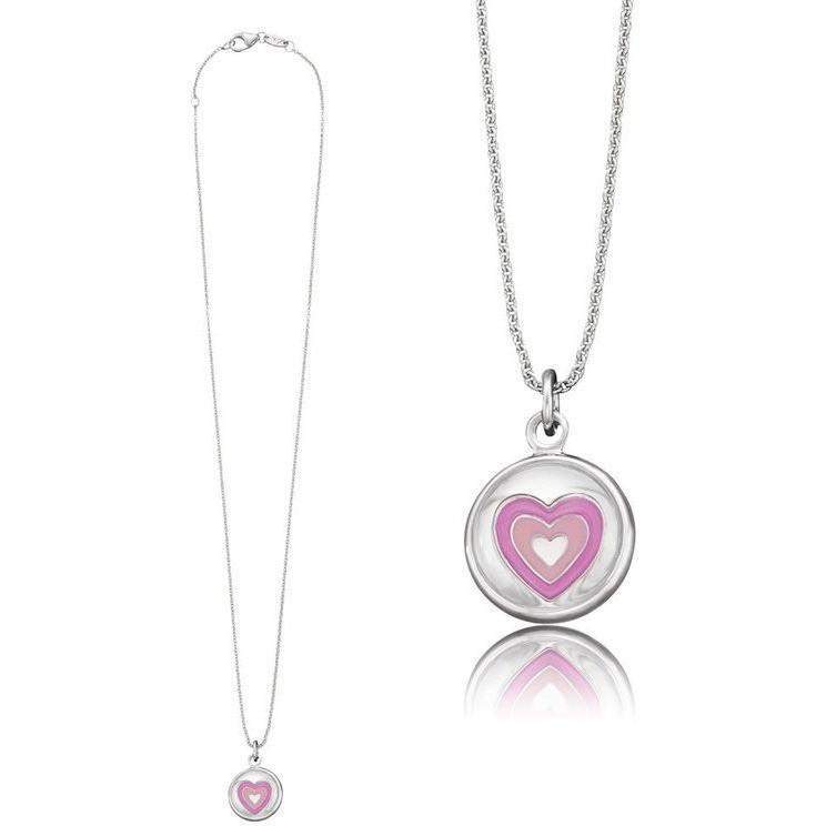 Herzengel Necklace with Glass Lens Heart Symbol (Love)