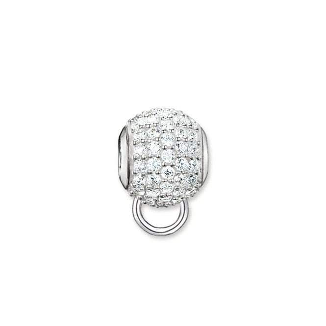 KX0003-051-14-Karma Sterling Silver Zirconia Carrier-Bella-Luna