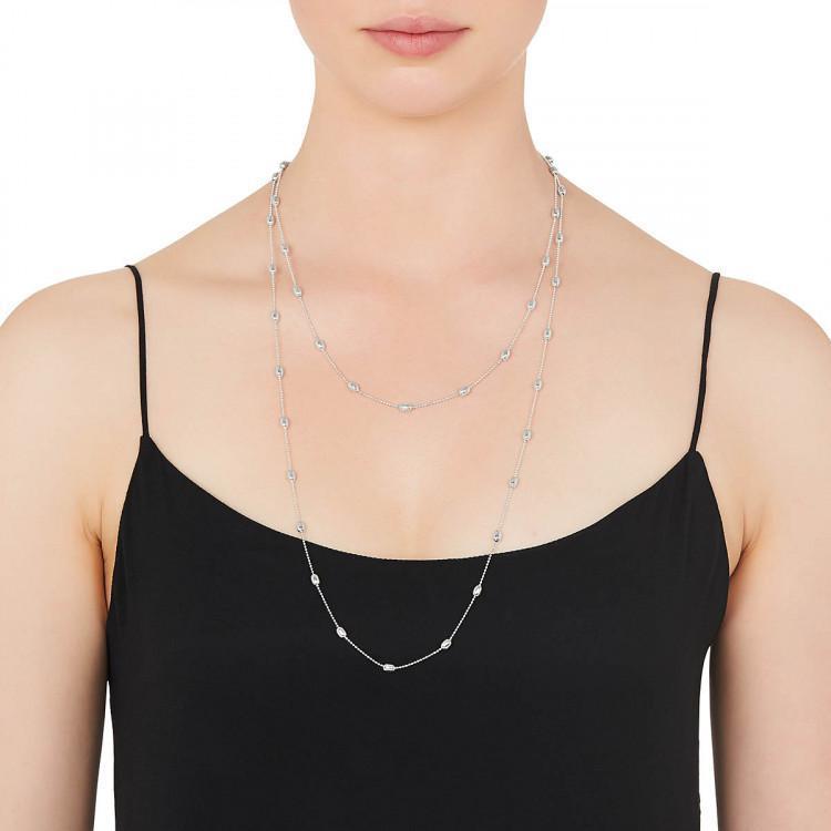 N3223-Najo Acapulaco Asp Oval Bead / Ball Long Necklace-Bella-Luna