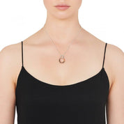 N5169-Najo Tranquila Double Circle Pend + Chain-Bella-Luna