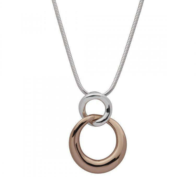 N5169-Najo Tranquila Double Circle Pend + Chain-Bella-Luna