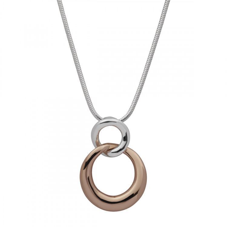 N5169-Najo Tranquila Double Circle Pend + Chain-Bella-Luna