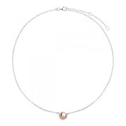 N5909-Najo Rosy Glimmer Disc Necklace-Bella-Luna