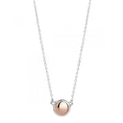 N5909-Najo Rosy Glimmer Disc Necklace-Bella-Luna