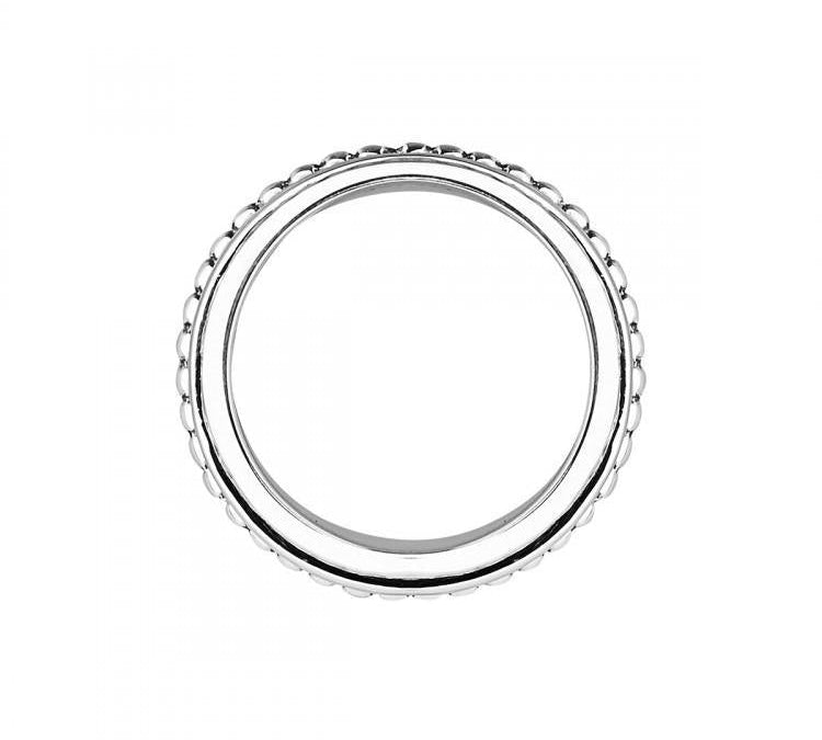 '-Najo Bands Of Time Oxidised Spinner Wide Ring-Bella-Luna