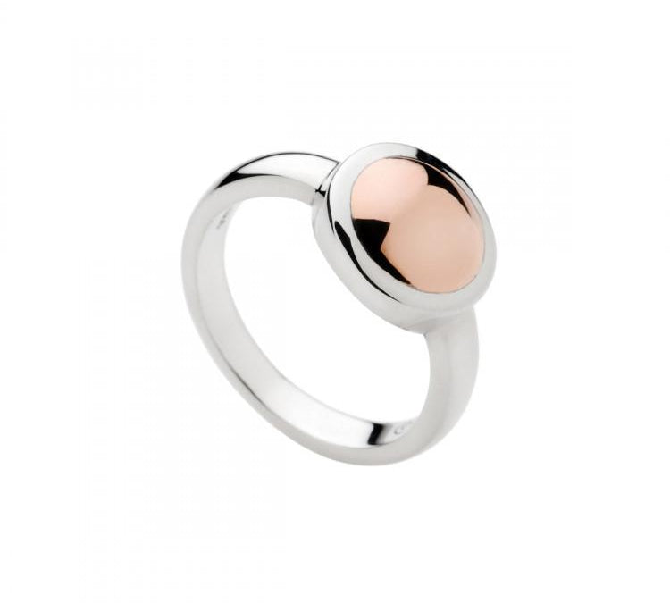 '-Najo Rosy Glow 12Mm Disc Ring-Bella-Luna