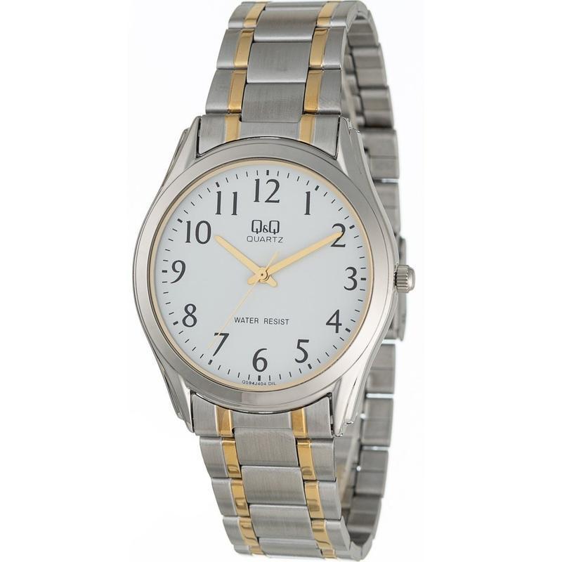 Q594J404Y-Q&Q Gts Fashion TT Stainless Steel Bracelet 3H White Dial Watch-Bella-Luna