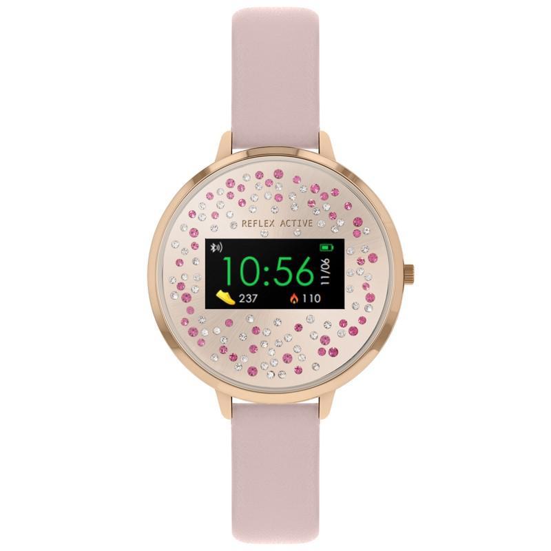 Reflex Active Smart Watch Pink Stone Dial