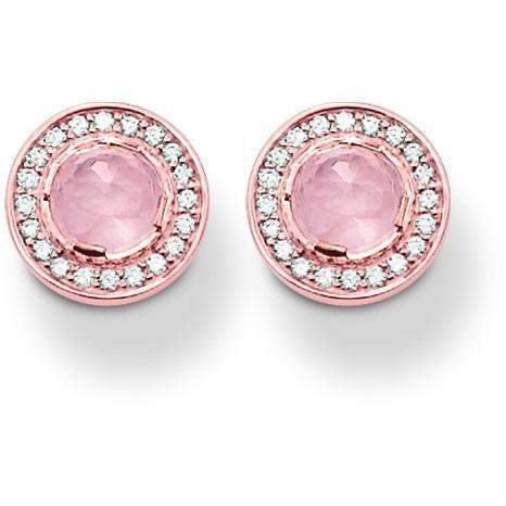 SCH150032-Thomas Sabo Halo Pink Stud Earrings-Bella-Luna