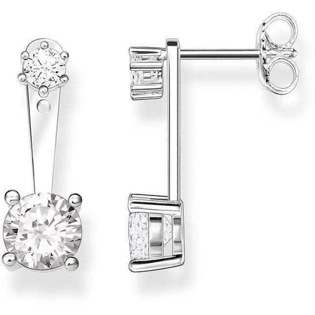 SCH150176-Thomas Sabo Single Stone Ear Jacket Studs-Bella-Luna
