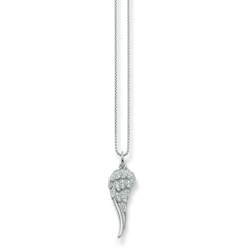 SCKE150069-Thomas Sabo Pave Angel Wing Necklace-Bella-Luna