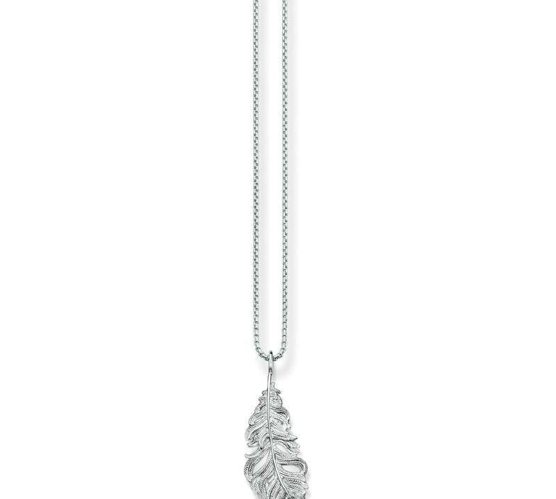 SCKE150097-Thomas Sabo Plain Feather Necklace-Bella-Luna