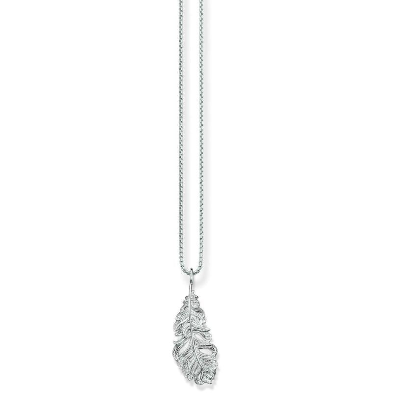 SCKE150097-Thomas Sabo Plain Feather Necklace-Bella-Luna