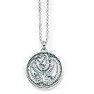 SCKE150161-Thomas Sabo Paisley Circle CZ Necklace-Bella-Luna