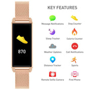 Series 02 Reflex Active Smart Watch Rose Gold Rectangle
