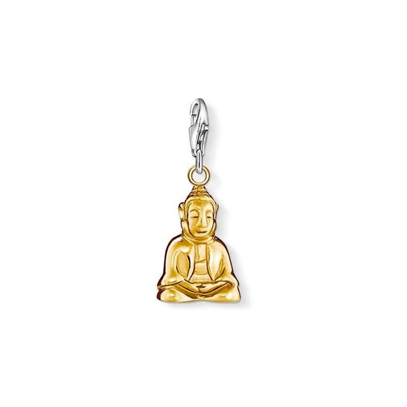 Silver Plated Buddha Pendant Charm Regenbogen