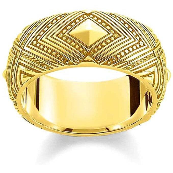 TR2127-413-39-54-Ring Gold-Plated Africa Ornaments-Bella-Luna