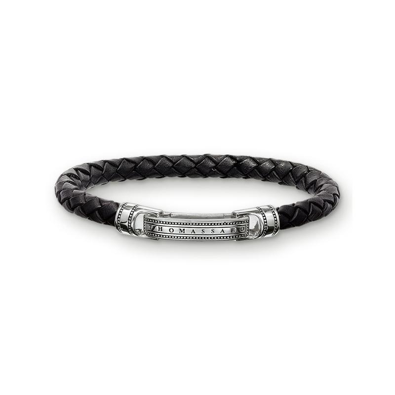 Thomas Sabo leather bracelet black