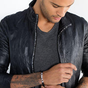 Thomas Sabo leather bracelet black