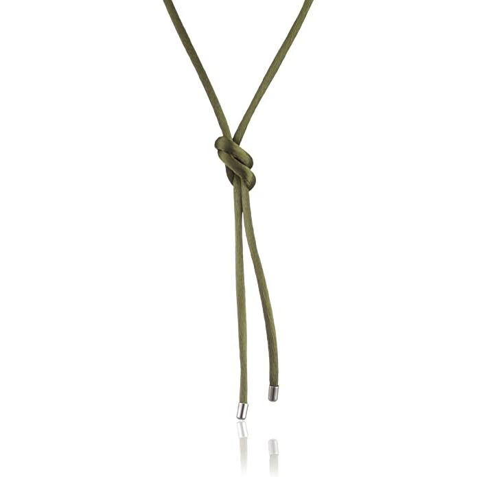 X0125-089-6-Green Silk Cord Necklace-Bella-Luna