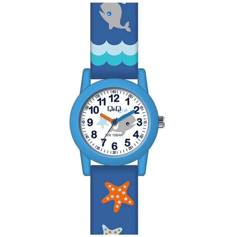 VR99J009Y-Q&Q Kids Analog Blue PLastic Strap White Dial-Bella-Luna